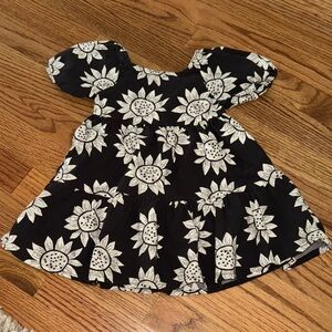 Little co by Lauren Conrad / Like New / Black and White Sunflower Dress